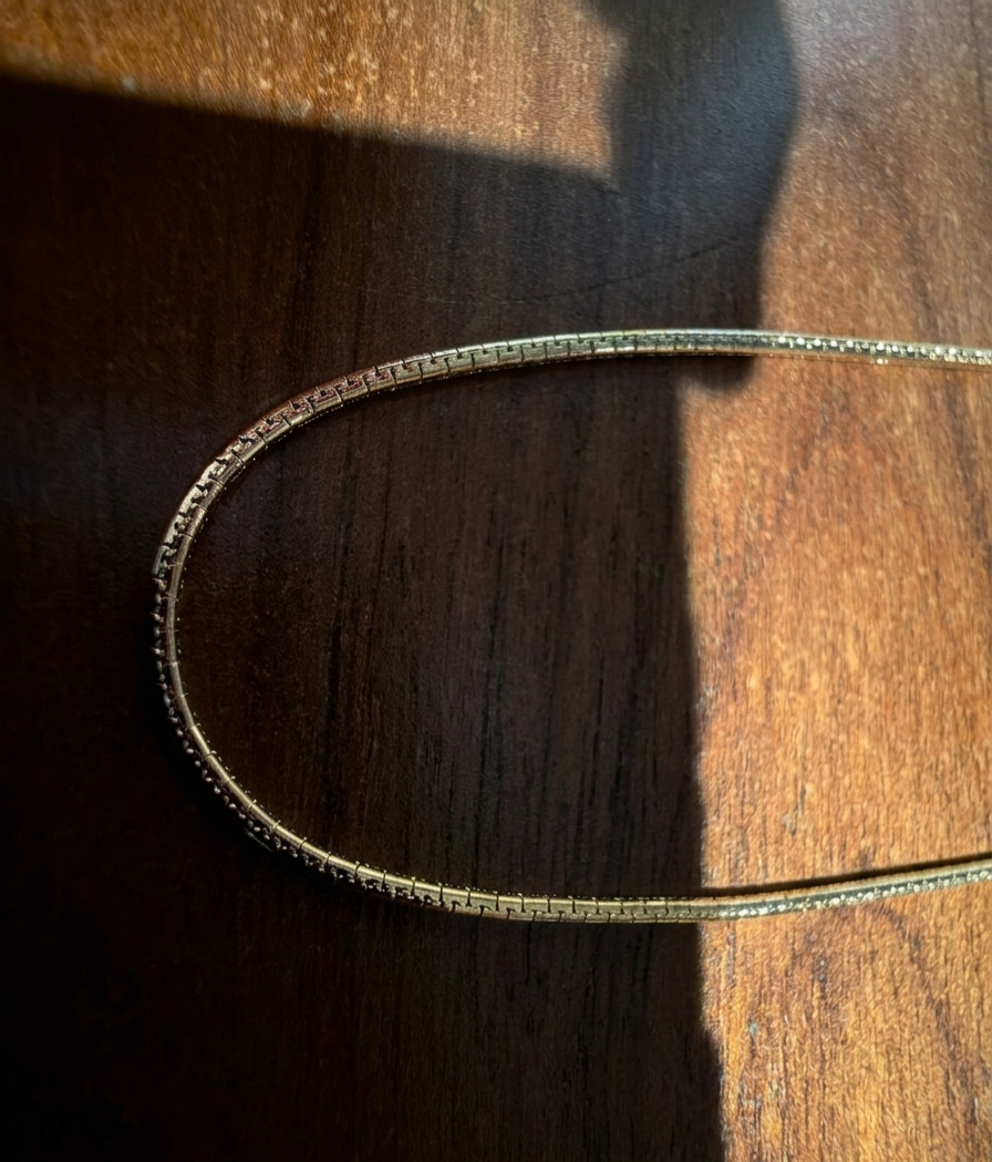 24-Inch Elegant Gold Foxtail Chain Necklace – Sleek Long Statement Chain