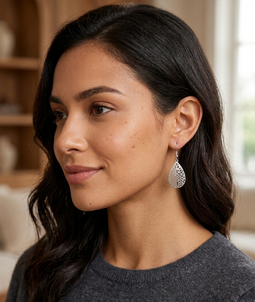  Filigree-Silver-Teardrop-Earrings