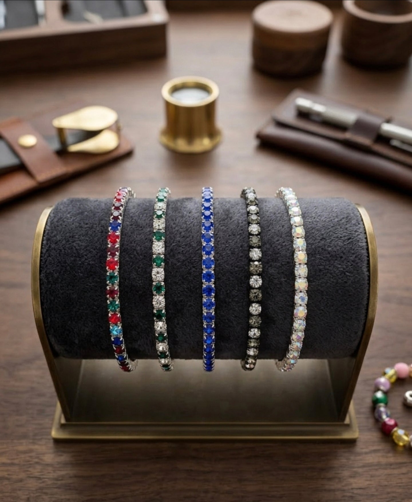 5 Pc Tennis Bracelet Set $25